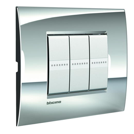 Livinglight Рамка AIR 3 модуля, цвет Паладий