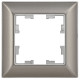 BRITE Рамка 1-местная РУ-1-Бр металл хром/никель IEK