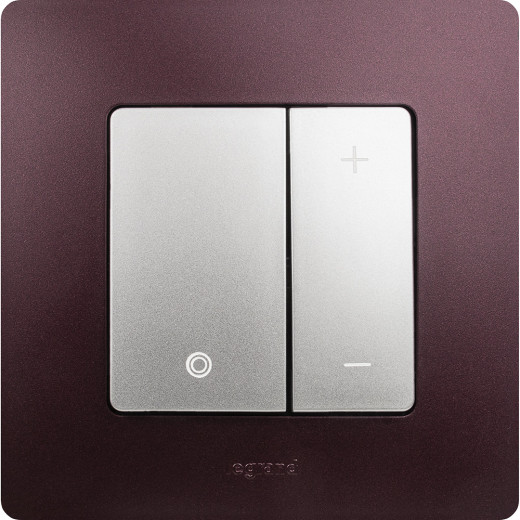 Диммер нажимной универсальный LED - Legrand Etika - 400Вт без нейтрали - алюминий