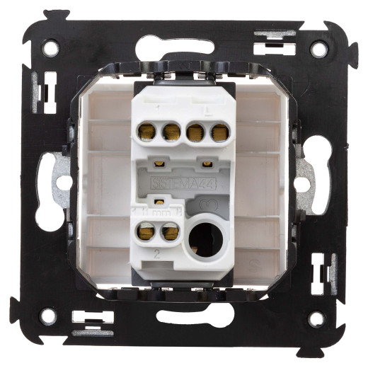 Переключатель одноклавишный в стену, Avanti, белое облако