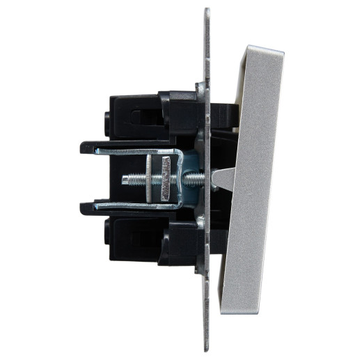 BRITE Выключ. 1-кл. прох. 10А ВС10-1-6-БрА алюм. IEK