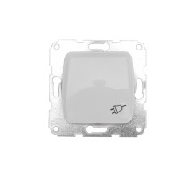 KRANZ DEA Розетка 1-ая с/з с крышкой с/у 16А мех. Бел