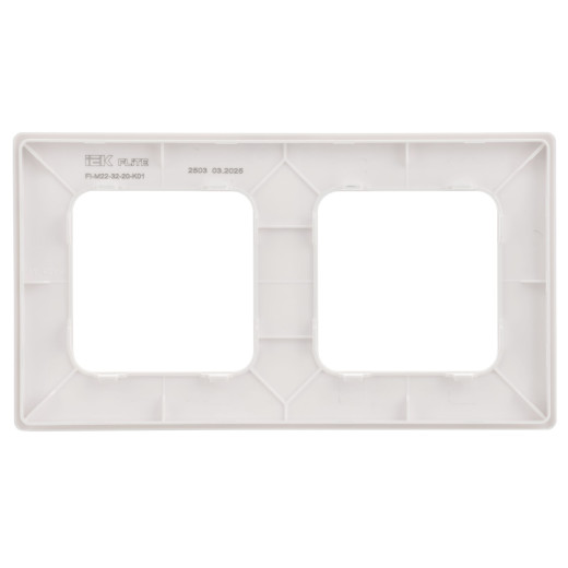 FLITE Рамка 2-мест. РУ-2-К-ФлБ бел. IEK