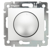 Legrand DIY Valena Алюм Светорегулятор поворотный 40-400W для ламп накаливания (вкл поворотом).