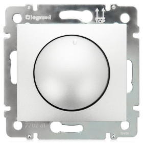 Legrand DIY Valena Алюм Светорегулятор поворотный 40-400W для ламп накаливания (вкл поворотом).