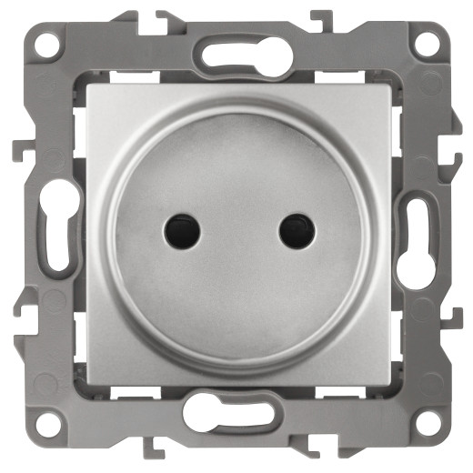 Розетка ЭРА Серия 12 12-2105-03 2P 16A-250В IP20 алюминий