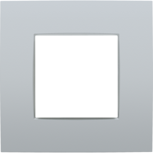 Рамка на 1 пост, серебро