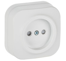 IEK GLORY Роз. без з/к с з/ш о/у 10А РСш20-2-ХБм бел. м.