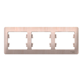 Systeme Electric Glossa Сосна Рамка 3-ая, горизонтальная