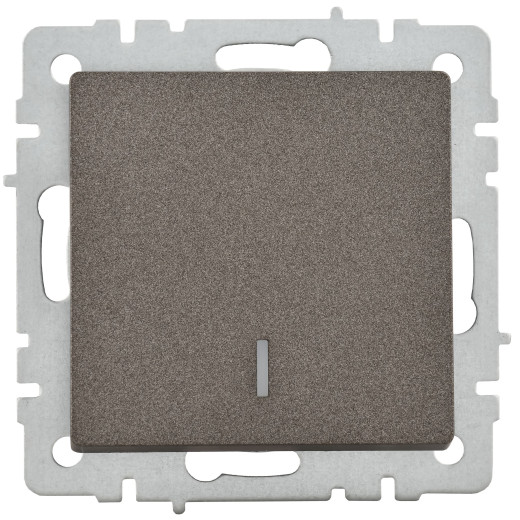 BRITE Выключ. 1-кл. с инд. 10А ВС10-1-1-БрТБ бр. IEK