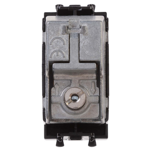 Розетка TV проходная модульная, Avanti, черный квадрат, 1 модуль