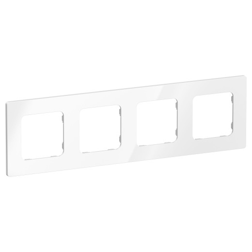 FLITE Рамка 4-мест. РУ-4-К-ФлБ бел. IEK