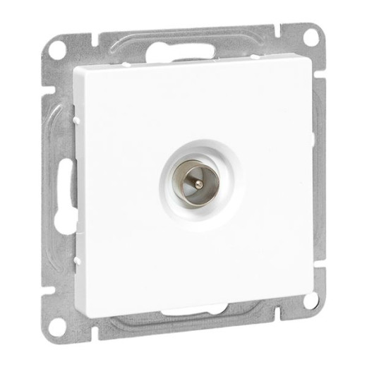 Механизм розетки TV, одиночная, белый Эпика EKF