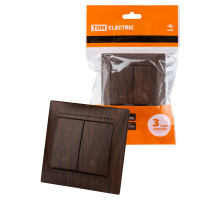 TDM Выключатель на 2 направления 2 кл. 10А венге 