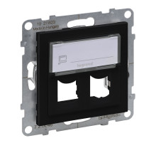 Legrand/Daccord SUNO Антрацит Адаптер двойной для разъемов Systimax.