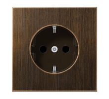 JUNG SCHUKO®-розетка 16 A / 250 B ~ с защитой от детей, латунь Antik