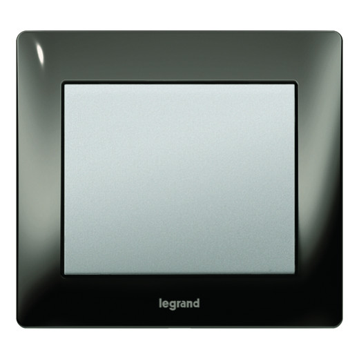 Рамка - Galea Life - 1 пост - металлическая - Black Nickel