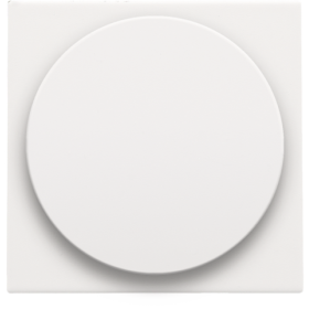 Niko Пластик Белая сталь Накладка поворотного диммера