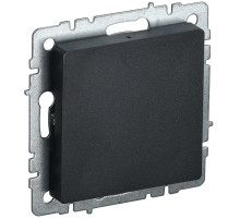 IEK BRITE BASE Черный Заглушка c суппортом МЗ10-БрЧ