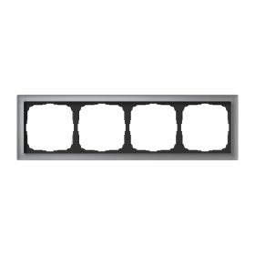 Systeme Electric ArtGallery Pure Органическое стекло Алюминий Рамка 4-ая