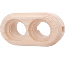 BIRONI Бук Натурэль Рамка 2-ая для монтажа с декоративной трубой (2 выхода)