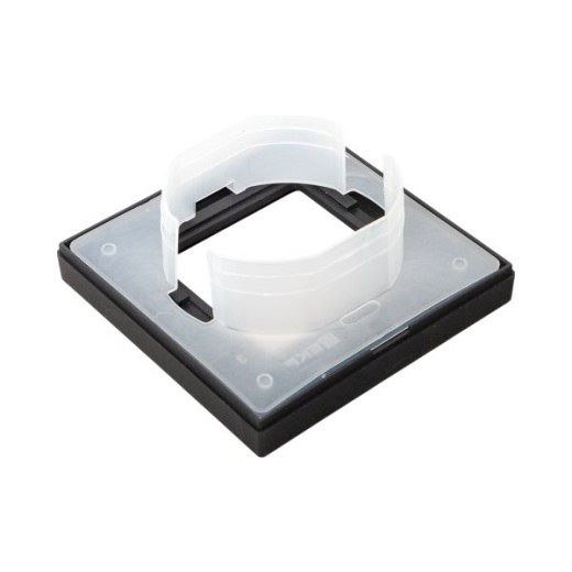 1 - местная рамка, IP44, чёрная, пластик Эпика EKF