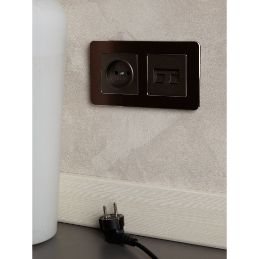 BRITE Роз. комп. 2-ая RJ45 кат.6 РК11-2-БрТБ бр. IEK