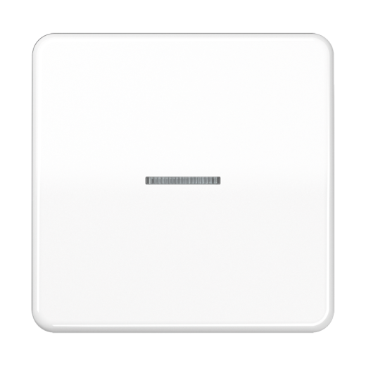 Одинарная клавиша с окошком для балансирных механизмов выключателей (кнопок), в комплекте с CD90HP (крепежный элемент), возможно IP44, дюропласт, белый, CD500