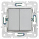 SKANDY Выключ. 2-кл. перекр. 10А SK-V06S сереб. IEK