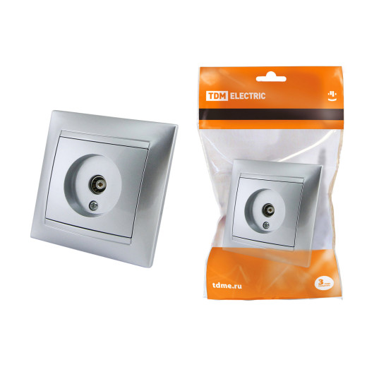 Розетка телевизионная простая (0-2400МГц, 