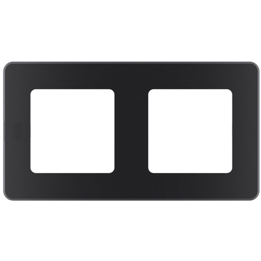 Рамка 2 поста - Legrand/Daccord Inspiria - антрацит