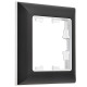 BRITE Рамка 1-мест. РУ-1-Бр хром/черн. IEK