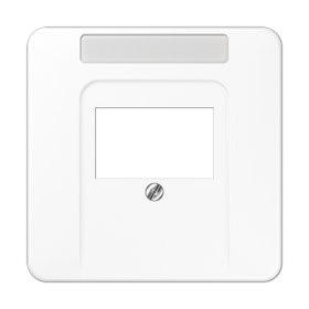 JUNG Крышка для ТАЕ розетки с полем для надписи белая
