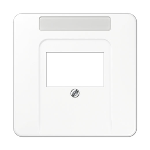 Крышка для ТАЕ розетки с полем для надписи, белая