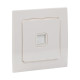 Стокгольм Механизм Розетки Phone 1-местной белый EKF PROxima