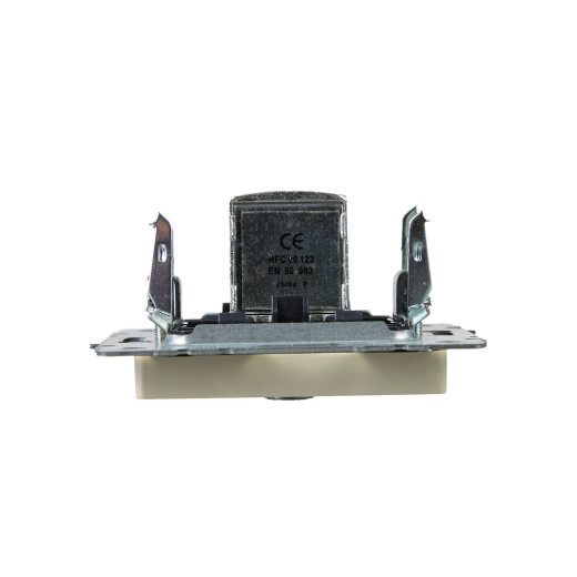 BRITE Роз. TV проходная РТВ10-0-БрКр беж. IEK