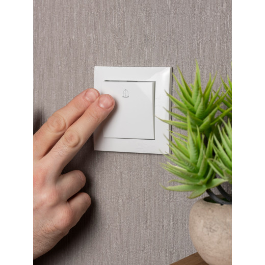 Валенсия кнопка звонка 10А белая EKF PROxima