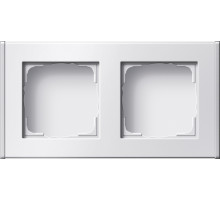 Gira Профиль 55 с фронтальным вводом канала, двухместный