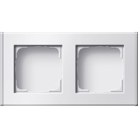 Gira Профиль 55 с фронтальным вводом канала, двухместный