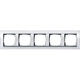 Gira Event Clear Бел/Алюминий Рамка 5-ая