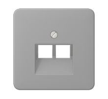 JUNG CD 500/CD plus Серая Накладка 2-ой наклонной ТЛФ/комп розетки