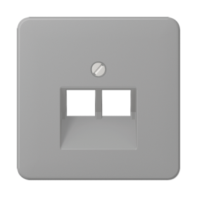 JUNG CD 500/CD plus Серая Накладка 2-ой наклонной ТЛФ/комп розетки