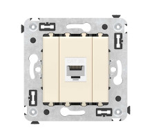 DKC Avanti Компьютерная розетка RJ-45 без шторки в стену, кат.5е одинарная, 