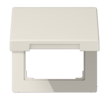 JUNG LS 990 Бежевая Крышка откидная для штепсельных розеток с платой 50х50мм