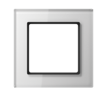 JUNG A creation Стекло Белое Рамка 1-ая