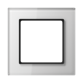 JUNG A creation Стекло Белое Рамка 1-ая