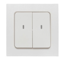 EKF Connect Умный беспроводной выключатель Стокгольм 2-кл. белый Zigbee.