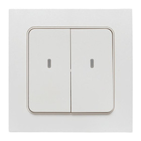 EKF Connect Умный беспроводной выключатель Стокгольм 2-кл. белый Zigbee.