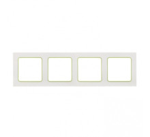 EKF PROxima Стокгольм Белый Линия зеленая Рамка 4-ая.