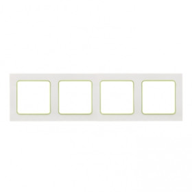 EKF PROxima Стокгольм Белый Линия зеленая Рамка 4-ая.